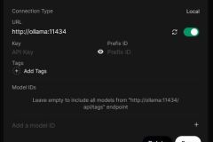 Open-WebUI - Edit Connection