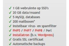 Hostingpakket bHosted