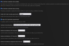 Plex Transcoder Settings