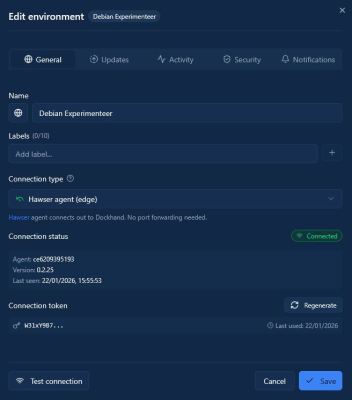 Dockhand - Hawser Agent (Edge) - Generate