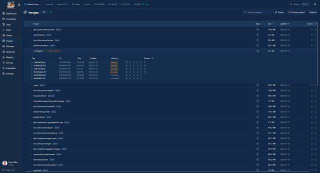 Dockhand - Images Prune unused