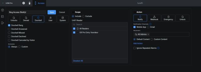 Unifi Access - Notify