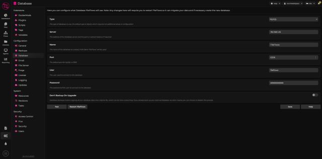 FileFlows - Config - Database